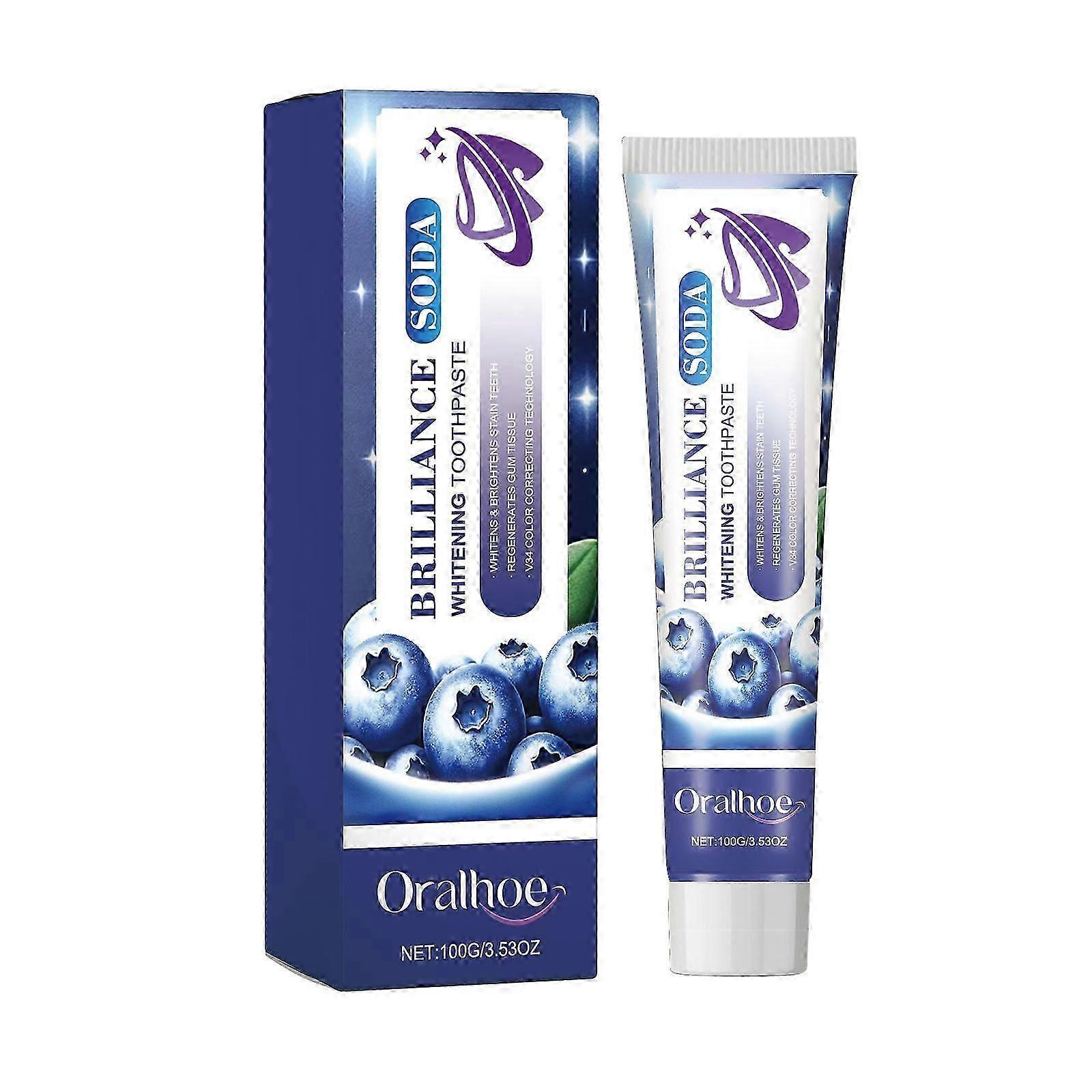Whitening Toothpaste for Bright, Fresh Smile - Removes Stains , Tartar, Enamel Safe, 100g