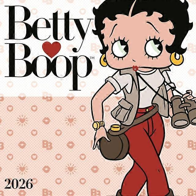 Betty Boop Fyrkantig Väggkalender 2026 Kalenderbok