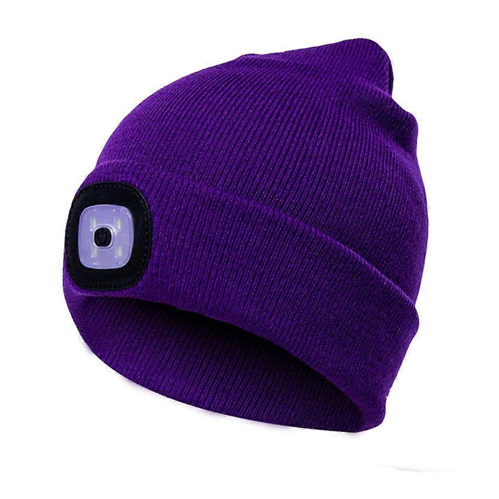 Pipohattu, jossa on kevyt ja punainen varoitusvalo. Ladattava led-valaistu pipohattu