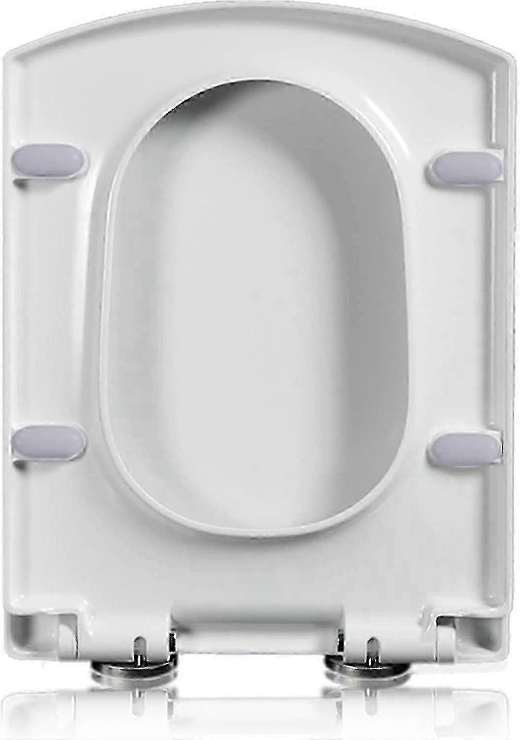 Square Toilet Seat Soft Close With Easy Quick Release Top Fix Adjustable Hinges