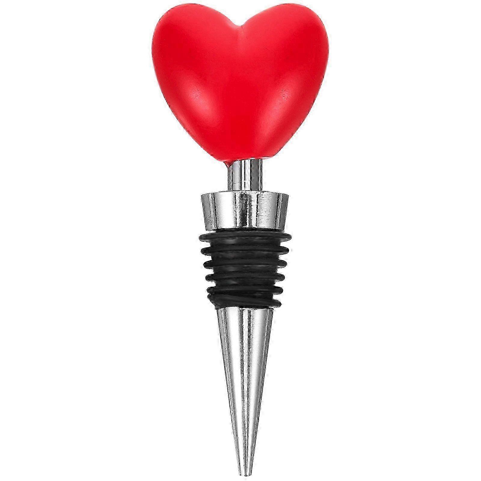 Wine Stopper Creative Heart Topper Modeling Wine Bottle Stopper for Pub