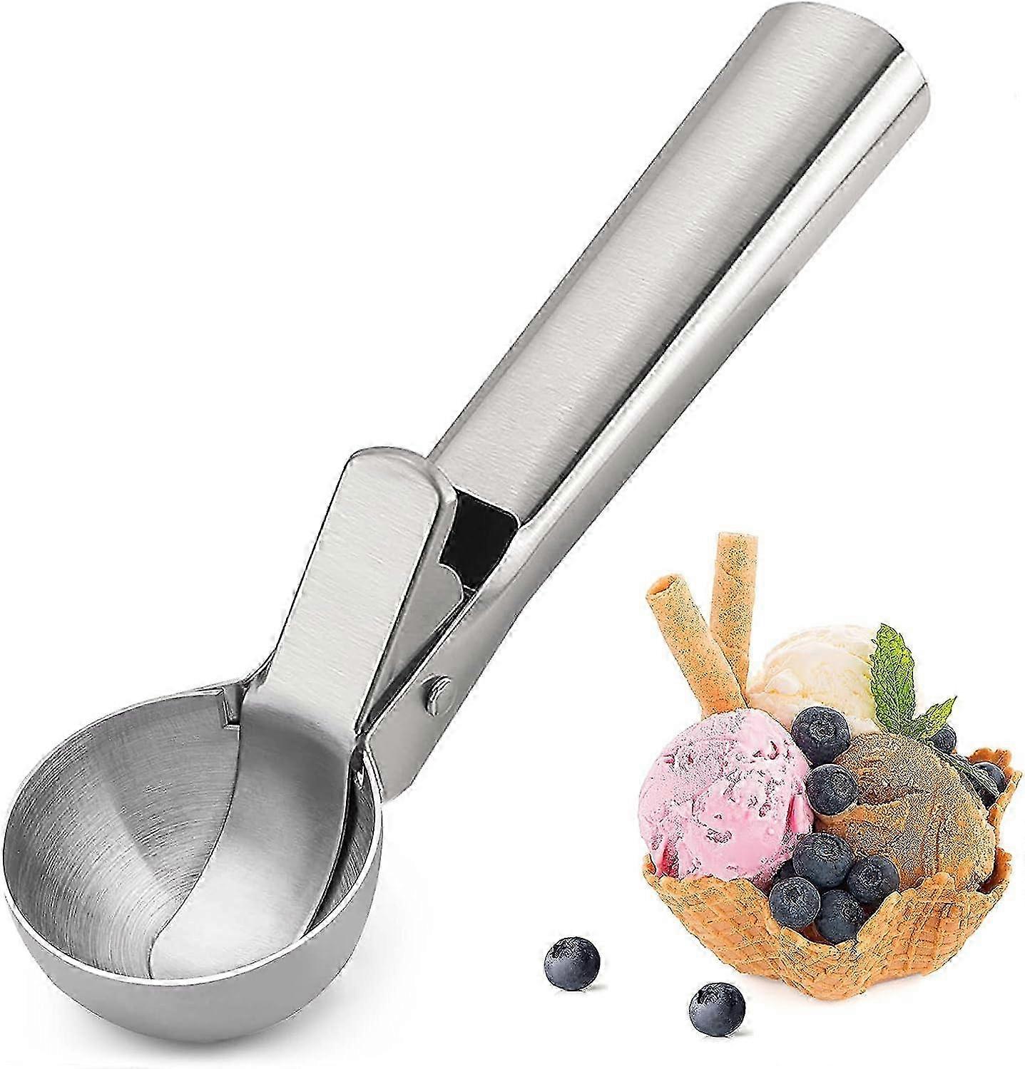 Ice Cream Scoop,Stainless Steel,Metal Ice Cream Scoops with Trigger Edition 1107