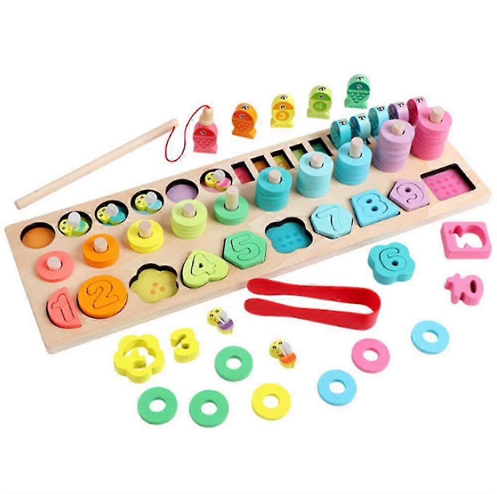 幼児のための木製の数字のパズルソートおもちゃソーターゲーム学習