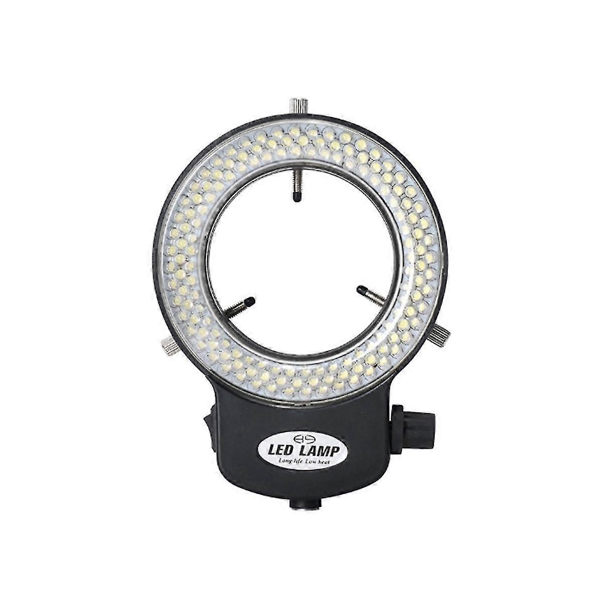 Microscope Light- Ring Light Adjustable 144 Lamp Beads LED Industrial Microscope Ring Illuminator -