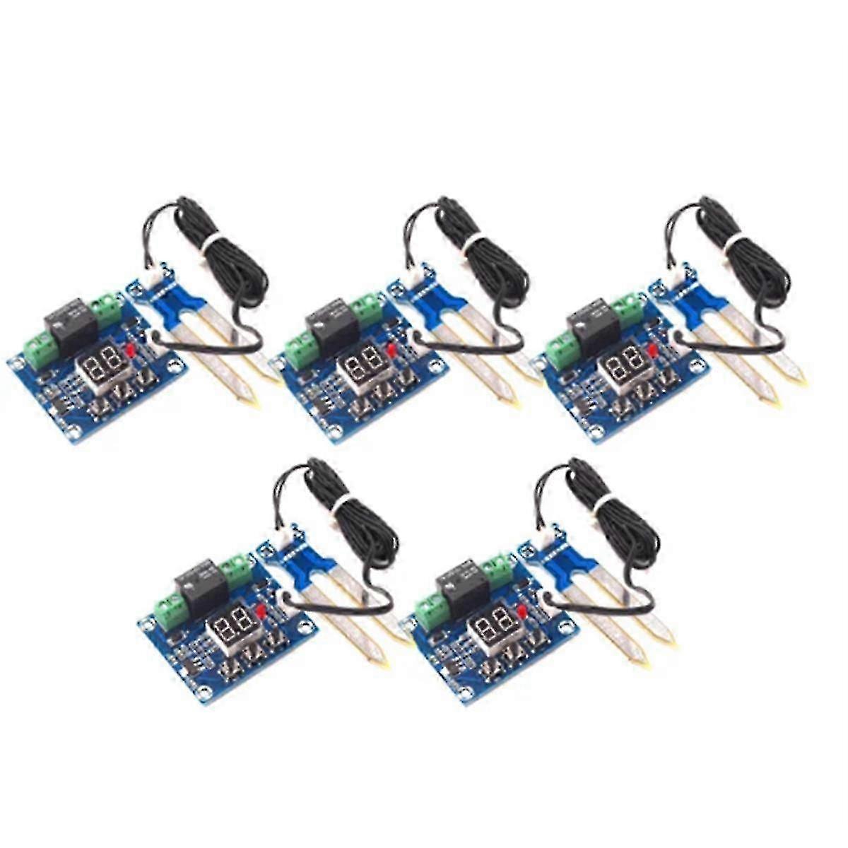 5Pcs 12V Digital Auto Watering Module Soil Humidity Sensor Controller Soil Moisture Test Irrigation System Detector