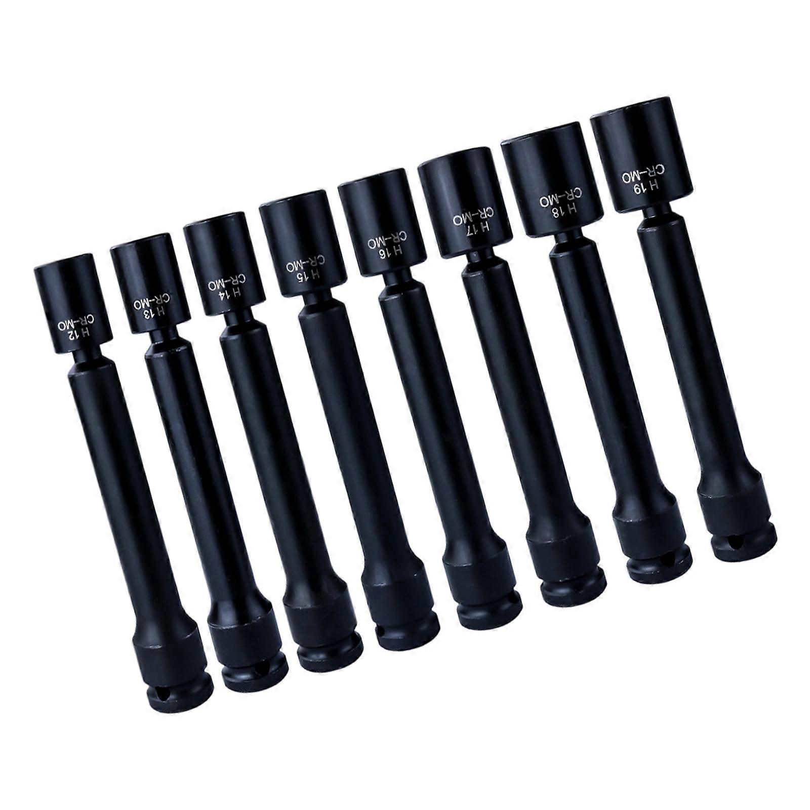 8 Universal Swivels Joint Sockets Adapters High Efficiency Tool Accessories for Solar Equipment Assembly and Mechanical Repairs Multicolor