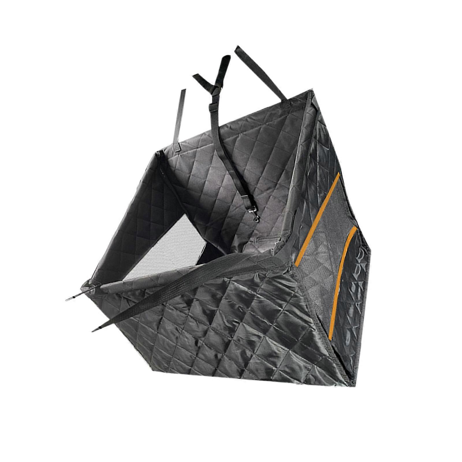 Reinforced Strong Canine Auto Chair Protect Highlighting Ventilation Net and Basis for Large Intermediate Animals in Automobiles Lemon Finish  Orange