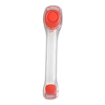 Opplyst LED-sikkerhetsarmbånd USB-oppladbar armstropp Ergonomisk ABS PVC silikonarmbånd For løping Sykling Gul