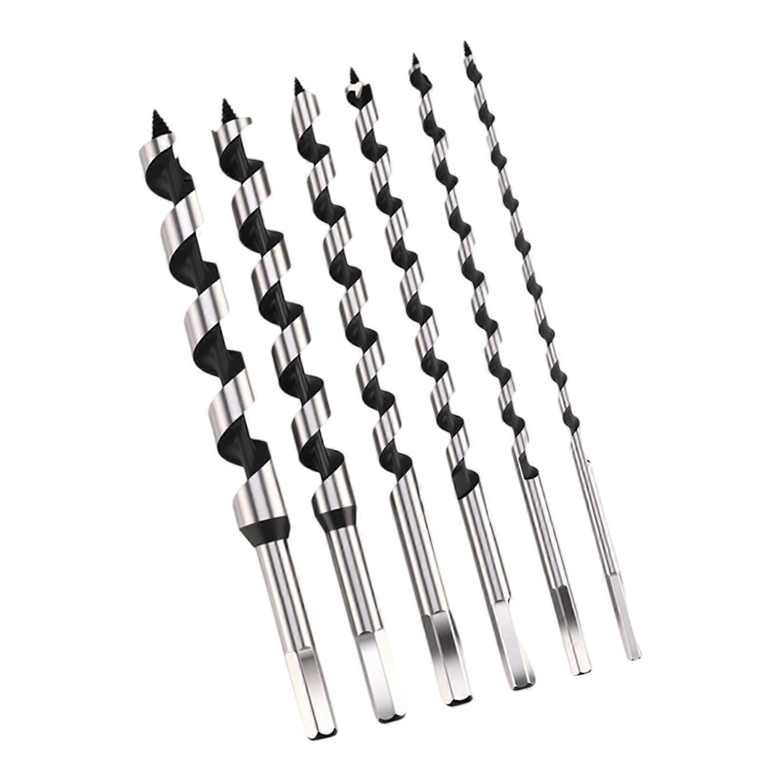 6PCS High Behavior Wood Boring Tool Extended Shank Design Smooth Drilling in Hardwood and Composite Materials Multicolor