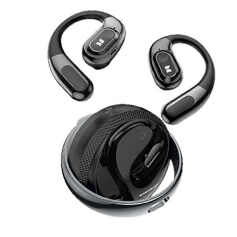 MONSTER's new open-back Bluetooth headphones with rotating ear hooks, stylish design, ENC noise cancellation, and Hi-Fi sound quality.