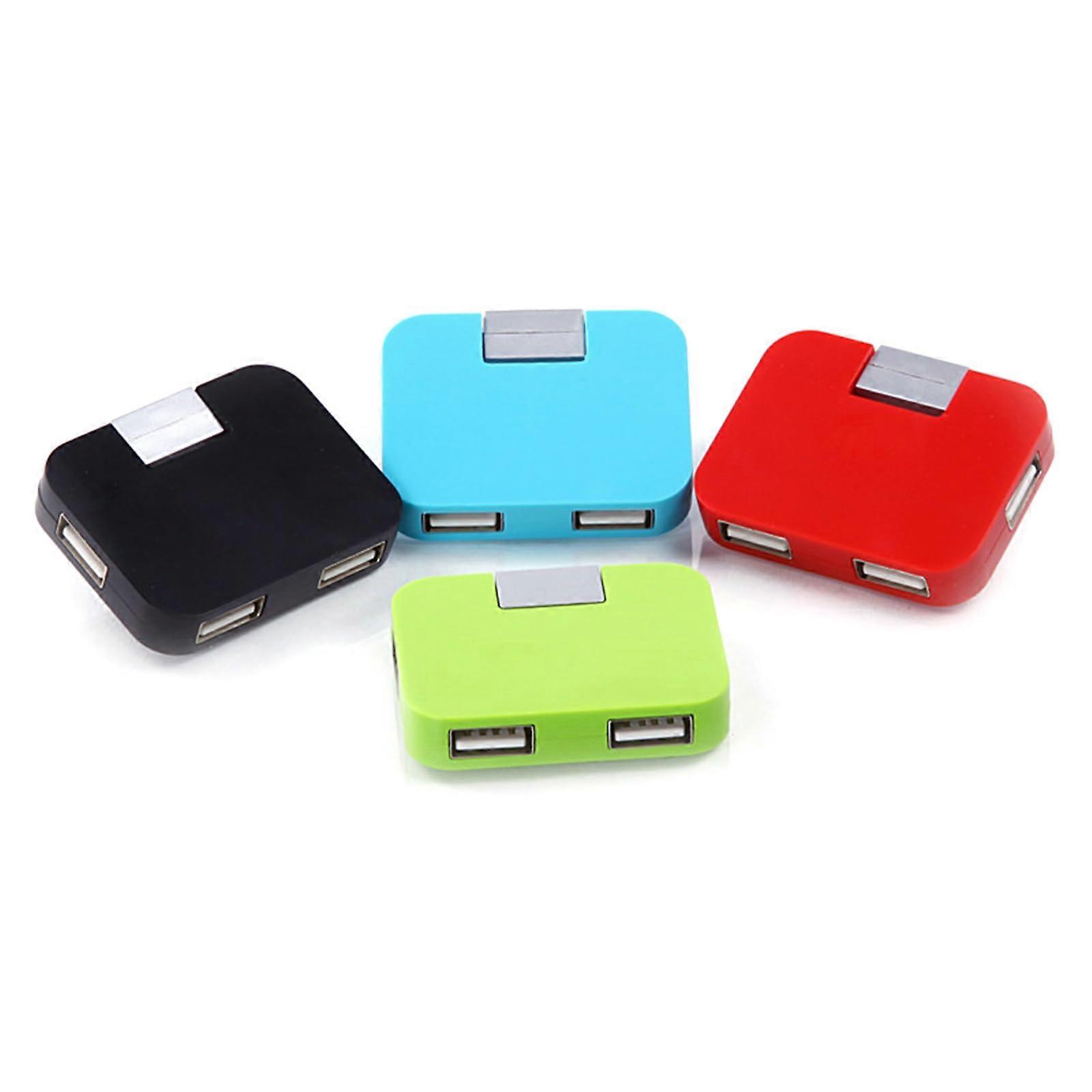USB 2.0 Hub 4 Port  Speed Foldable Splitter Pack of 4 for Laptop PC Office Home