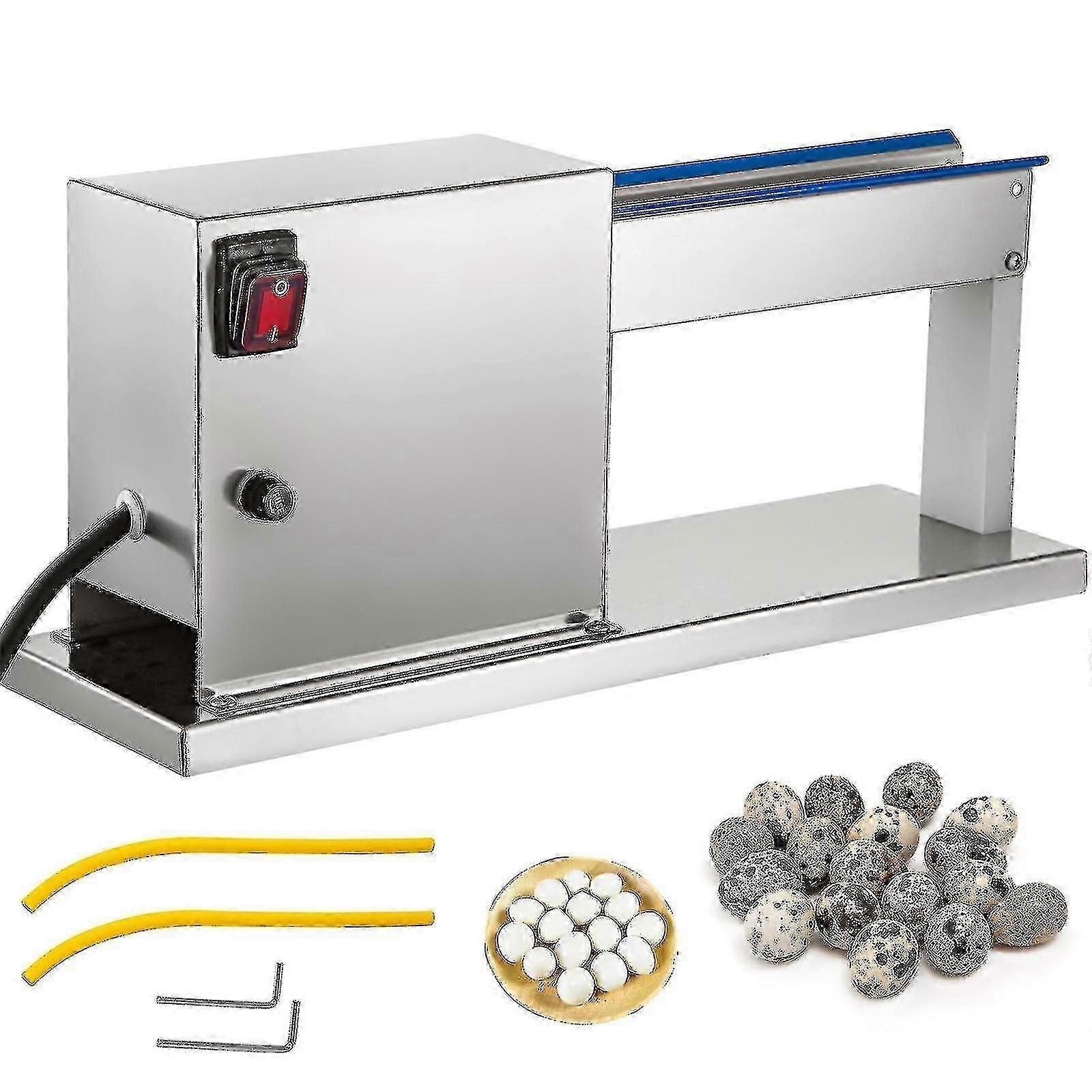 Semi-automatic Quail Egg Peeler Machine, 50kg/h Capacity, for Quail Egg Shelling