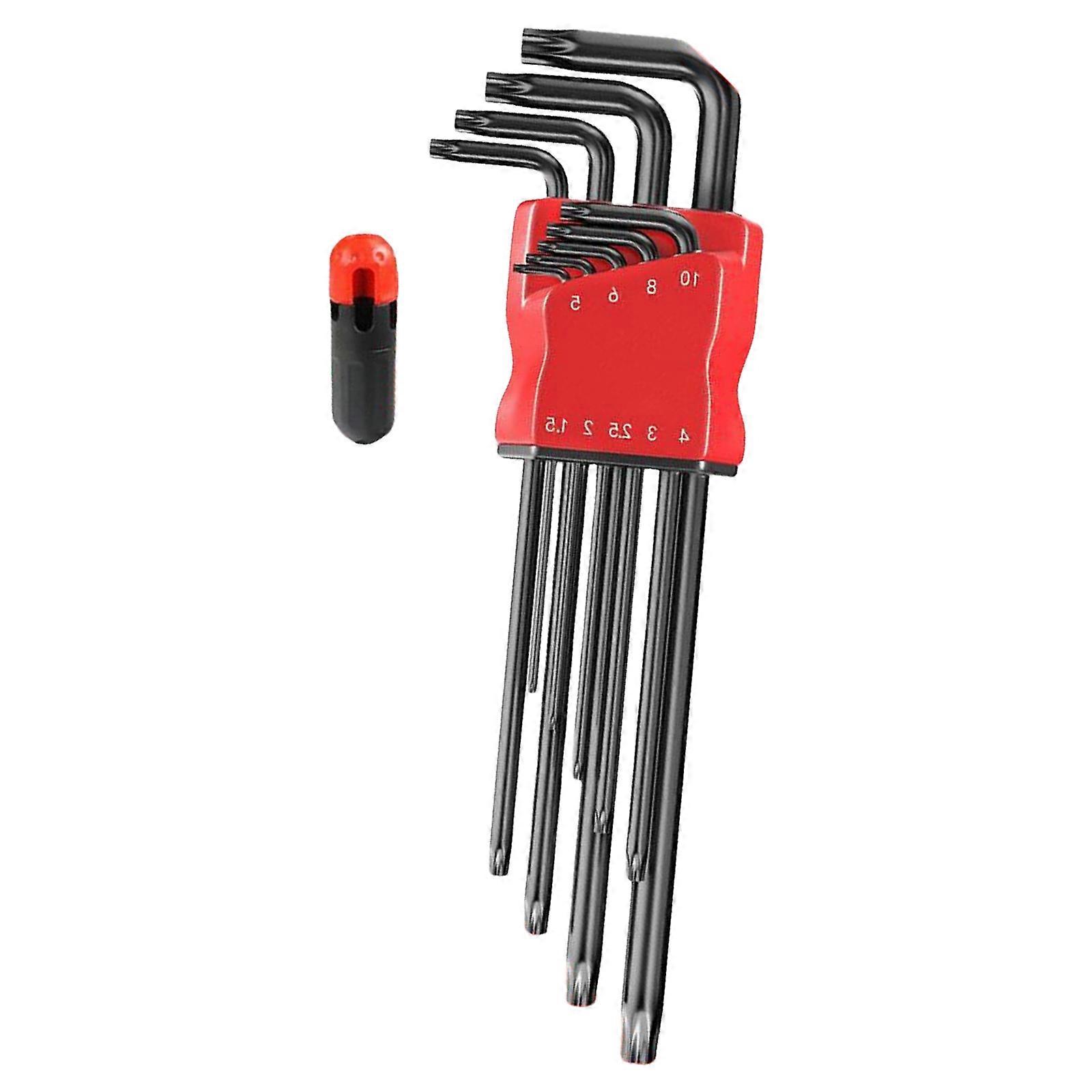 9pc NonSlip Torxs Star Wrench Hex Key Tool With Polishes Edges For Secure Fastener Engagement And Longevity Spanner Multicolor