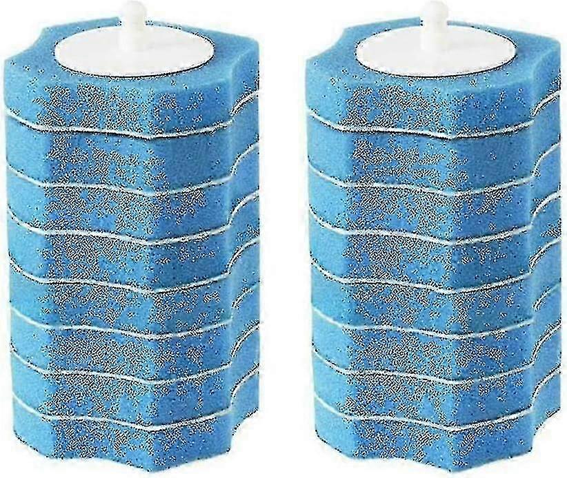 Lot de 16 têtes de rechange jetables pour brosses WC