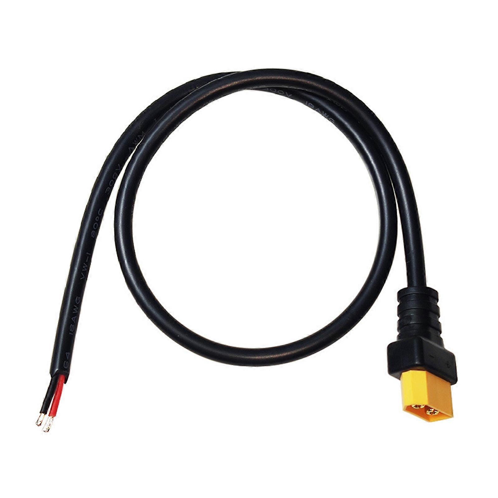 Solar Battery High Current Conversion Wire XT60 Male Model Aircraft Plug Connection Cable 2Pin Bare End Adapter Cord Multicolor