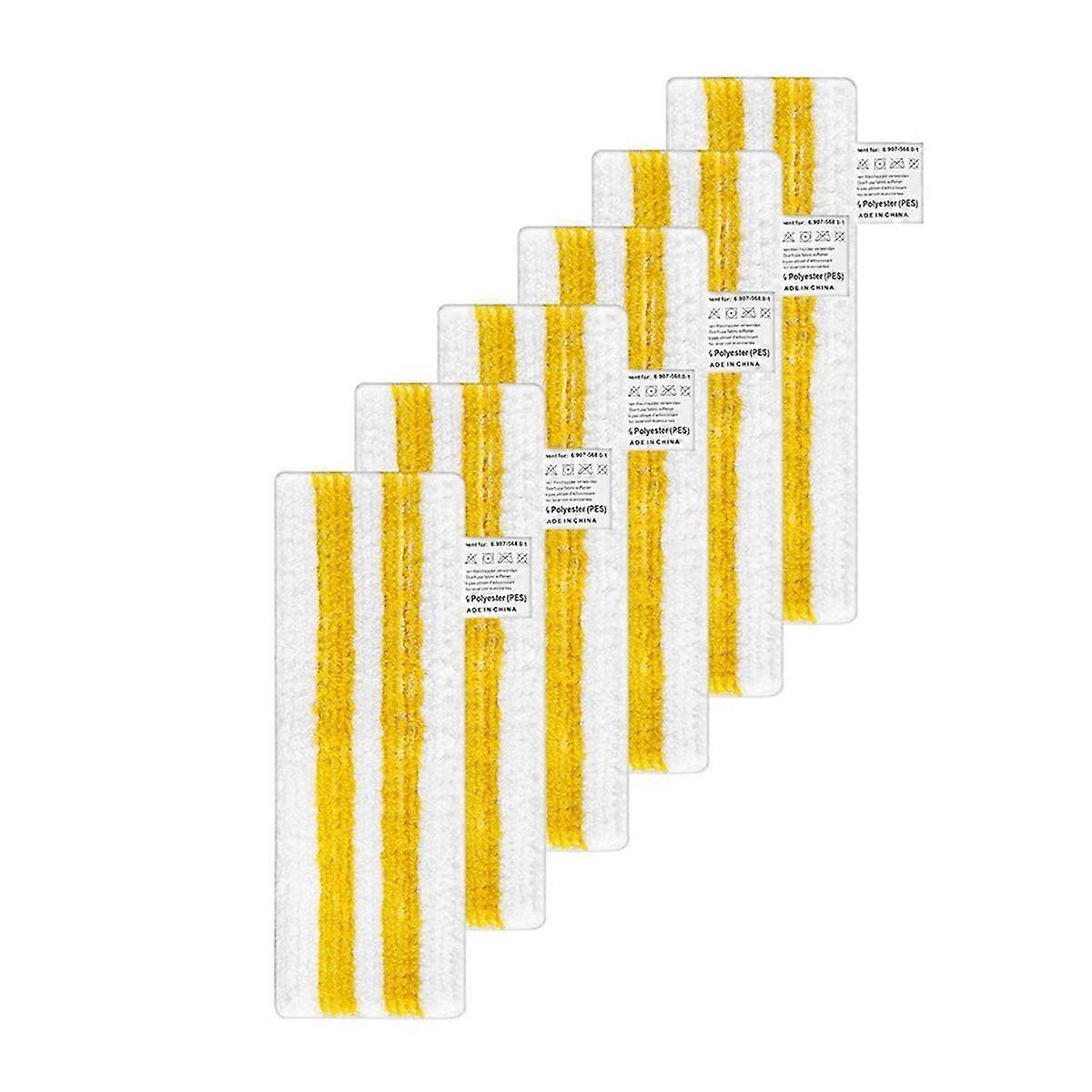 Pack of 6 Microfibre Floor Cloths for SC1,SC2,SC3,SC4