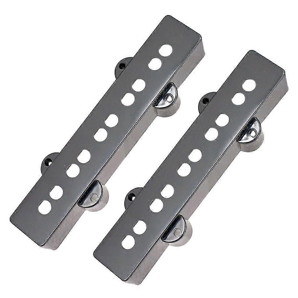 1/2/3 2 Pcs Black Plastic 10 Hole Open Type 5 String Pickup Covers For