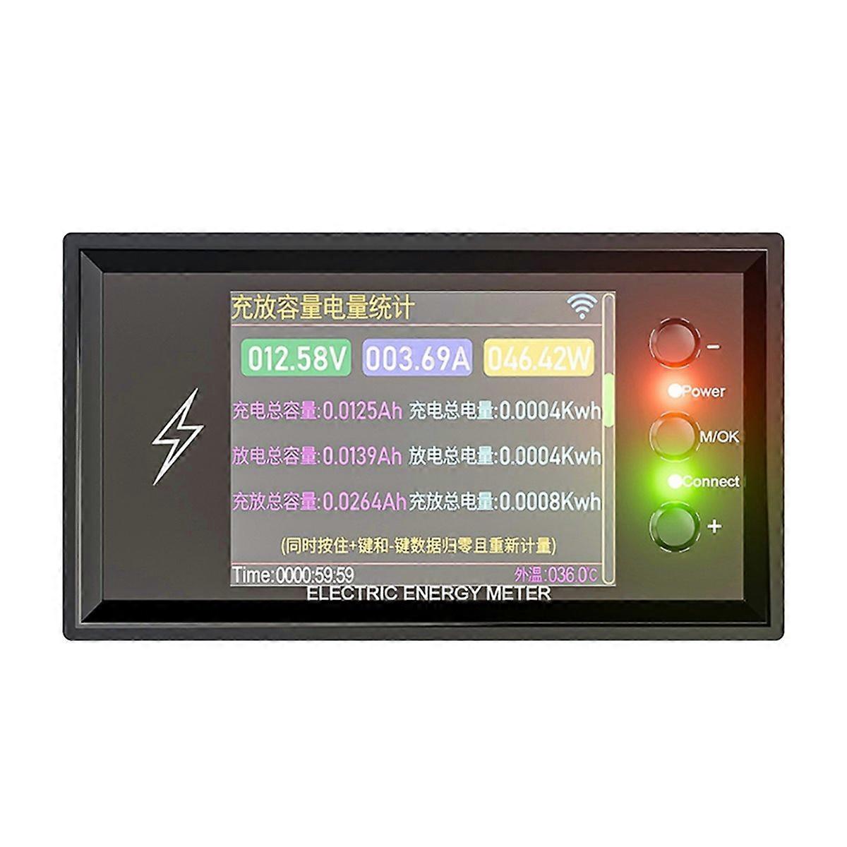 CW20 420V WiFi Tuya Smart Digital Lithium Battery Capacity Detection Tester DC Voltage Current Power