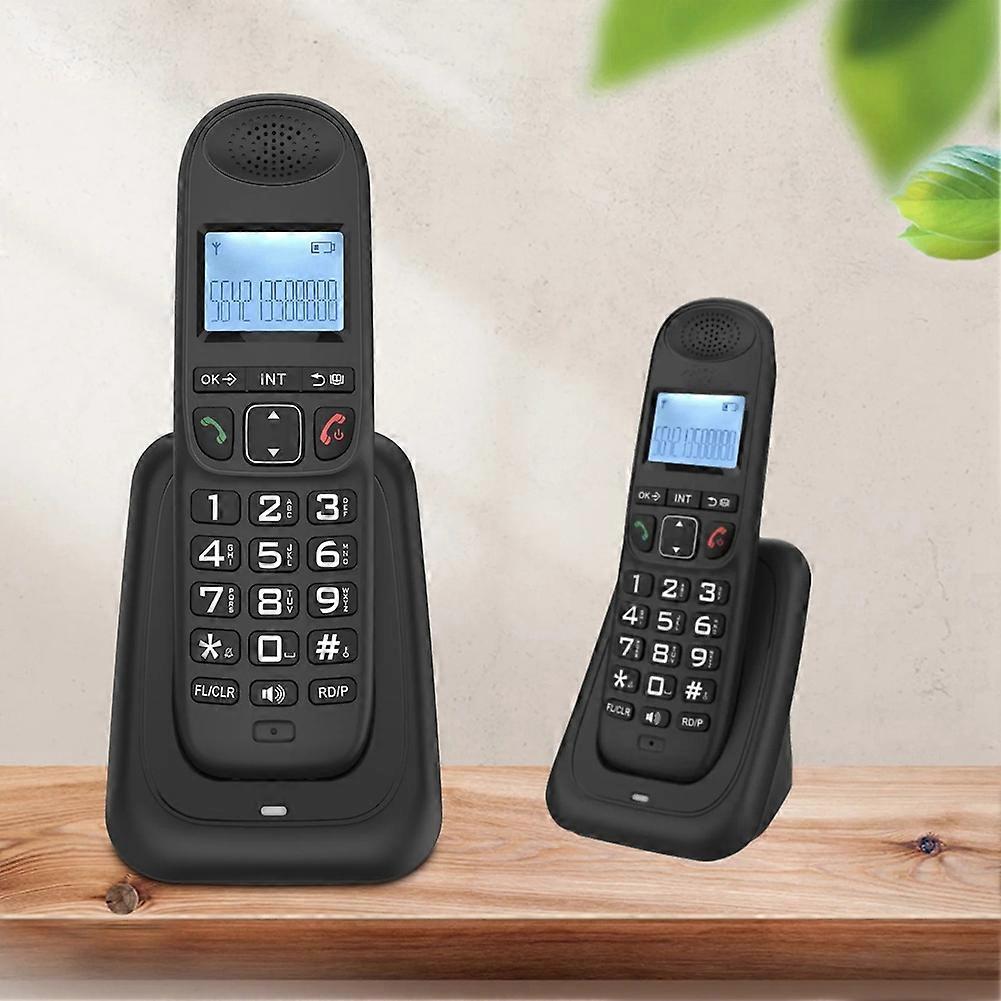 Expandable Cordless Telephone Handheld Telephone Digital Cordless Telephone Supports 5 Handsets 16 Languages US Plug B