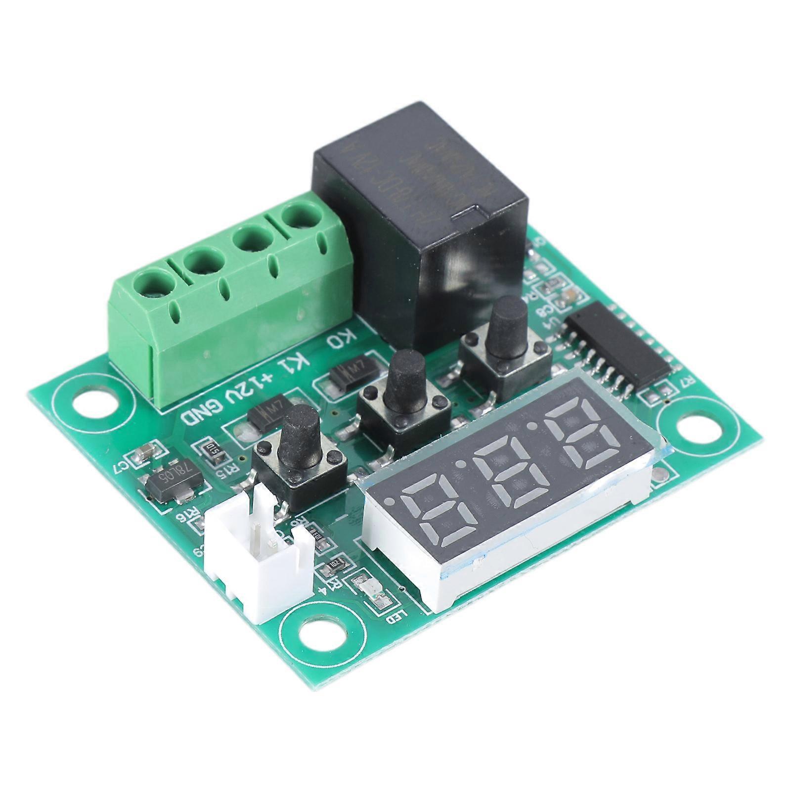 XH-W1209 DC 12V Mini Intelligent Digital Thermostat High Temperature Control Board Module Digital -50-110°C Relay Sw  Red