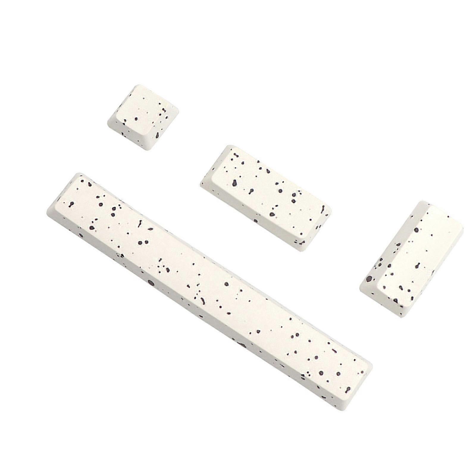 4-Key OEM Profile Enter Space Keycaps PBT Keycap Set for Mechanical Keyboards Heat Sublimation Customization Accessories  Speckled