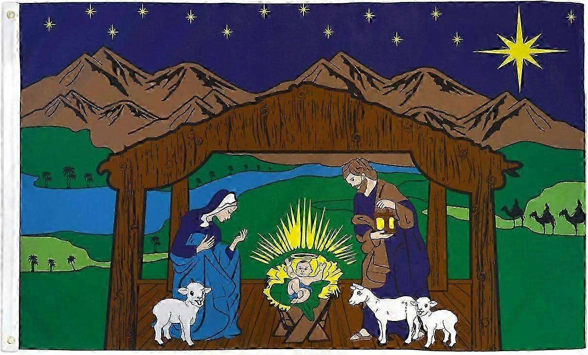 Nativity Scene Flag Mode A-2539