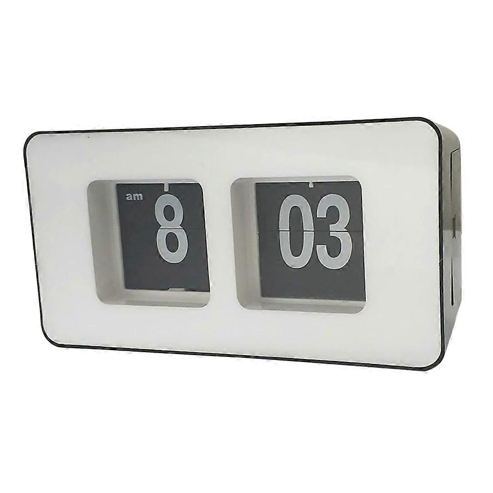 Automatic Page Turning Clock Digital Desk Clock Battery Powered A