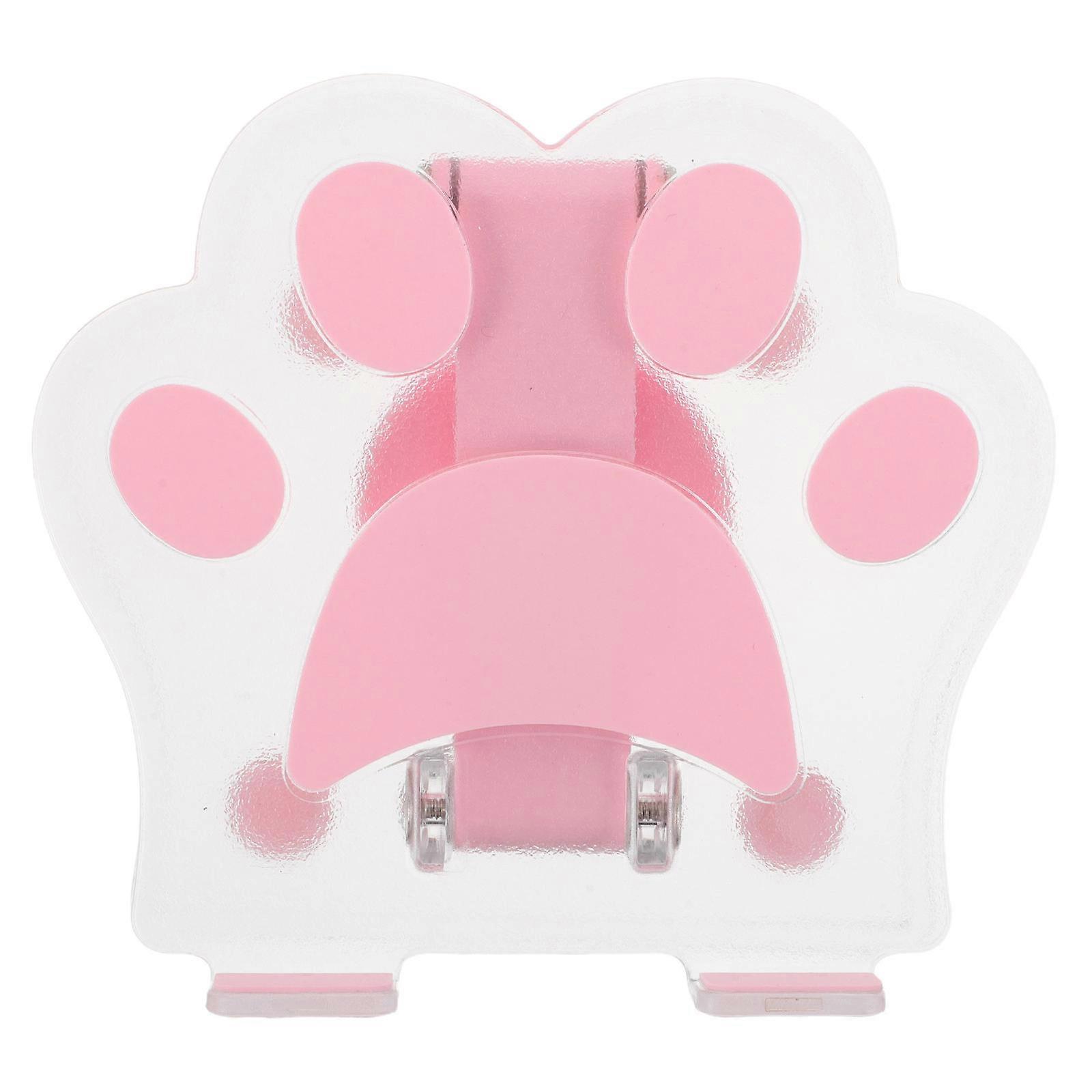 Desk Phone Holder Stand Adjustable for Universal Pink Plastic Material