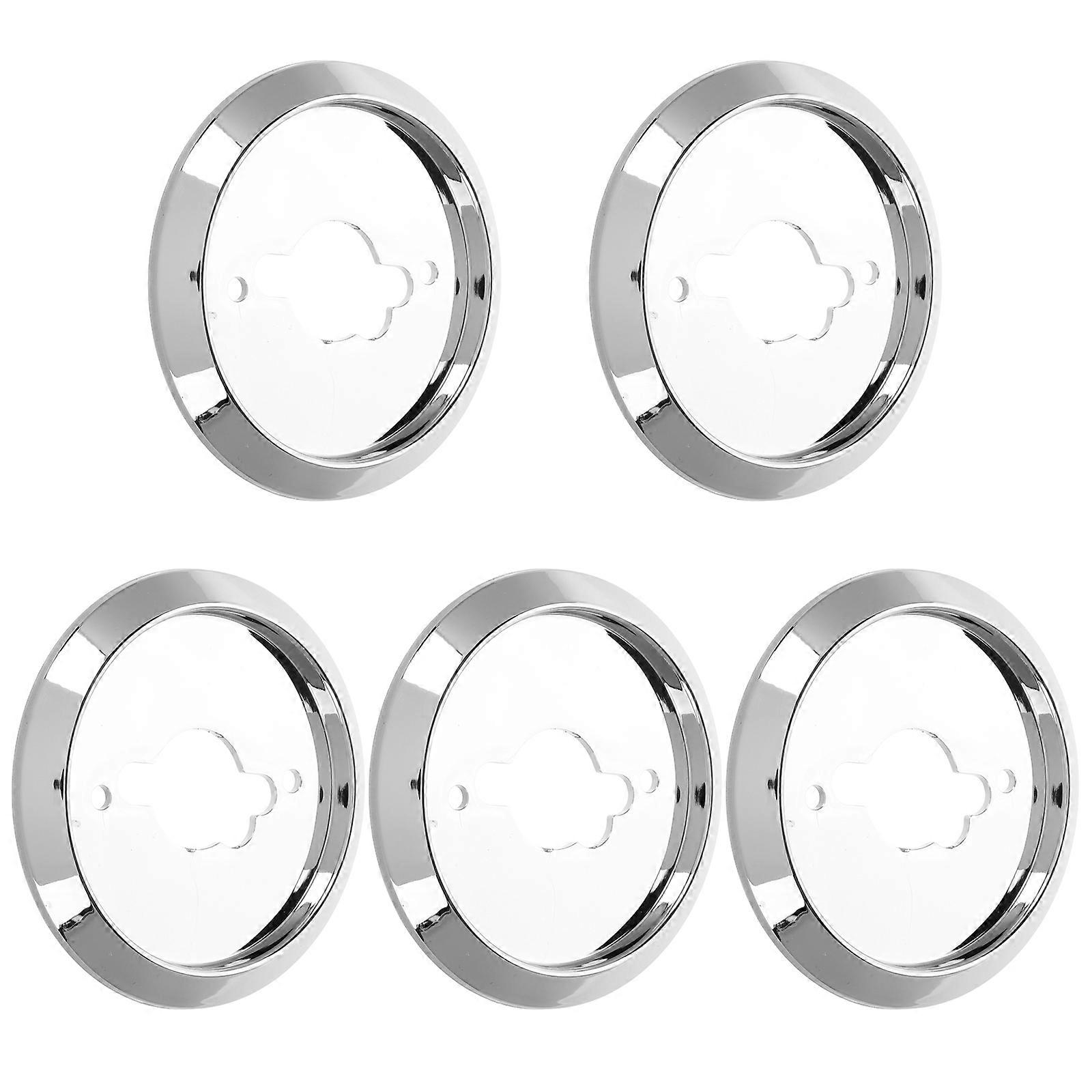 Gas Stove Knobs Bbq Control Knob Base Replacement Kitchen Cooktop Stove Oven Plating Finish Round 5Pack