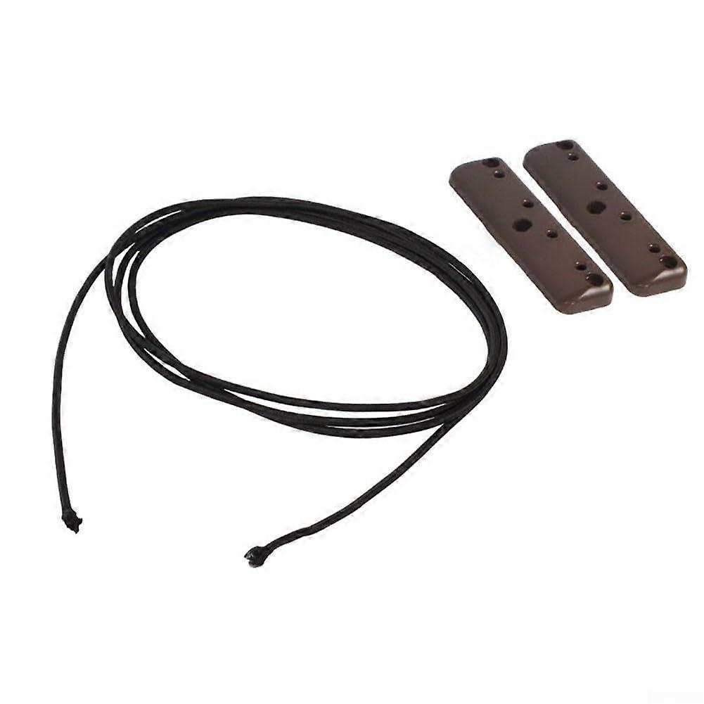 Car Caravan Cargo Net Storage Rack with AntiFall Baffle and 5m Rope, Durable ABS for RV Cabinet Trailer (Brown)