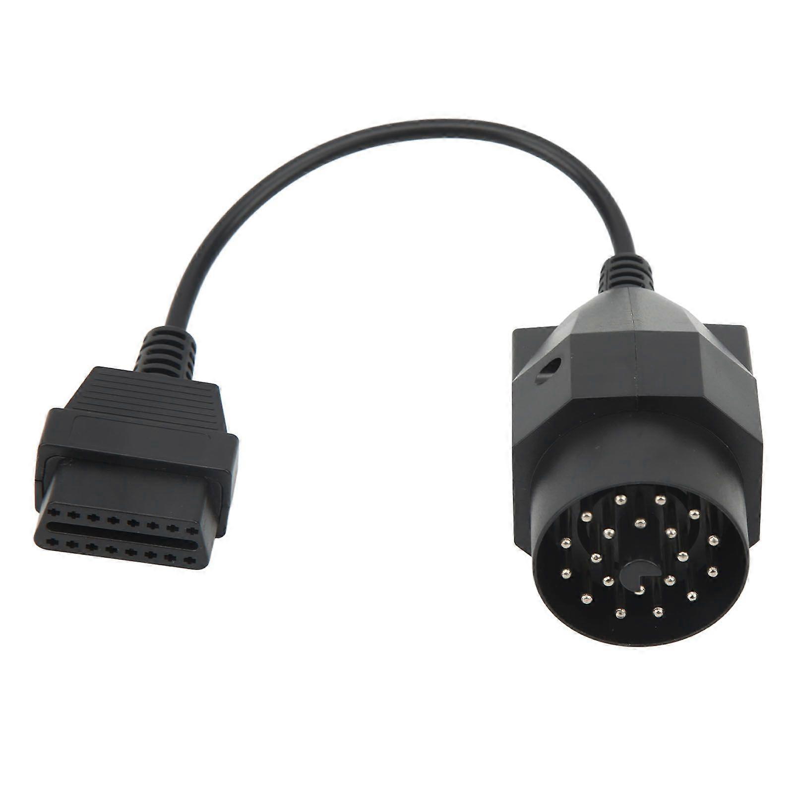20-pin OBD II to OBD2 connector adapter cable, round cable for diagnostic tool and scanner.