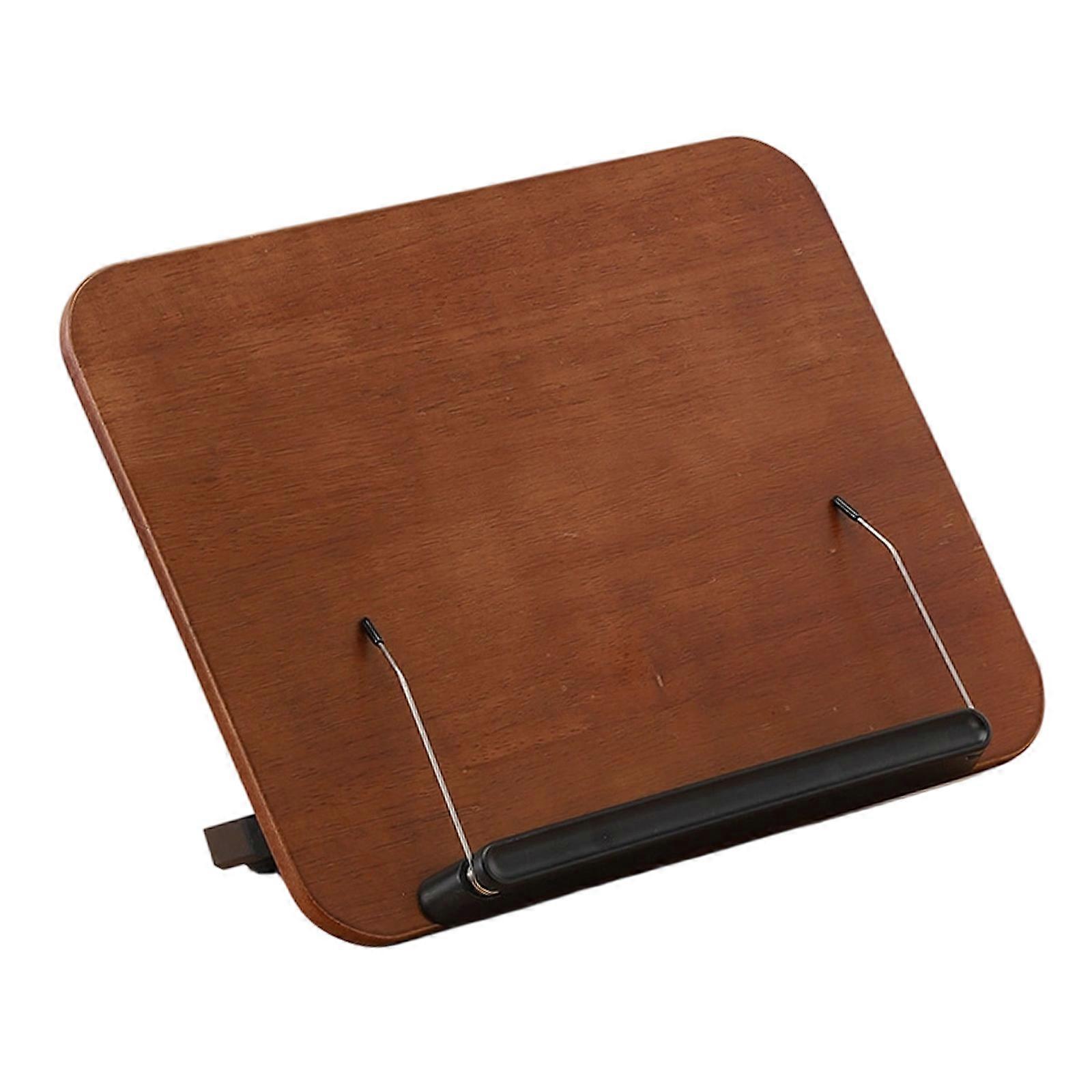 Adjustable Ergonomic Wooden Reading Stand Foldable Design For Comfortable Book And Tablets Use In Multiple Setting Multicolor