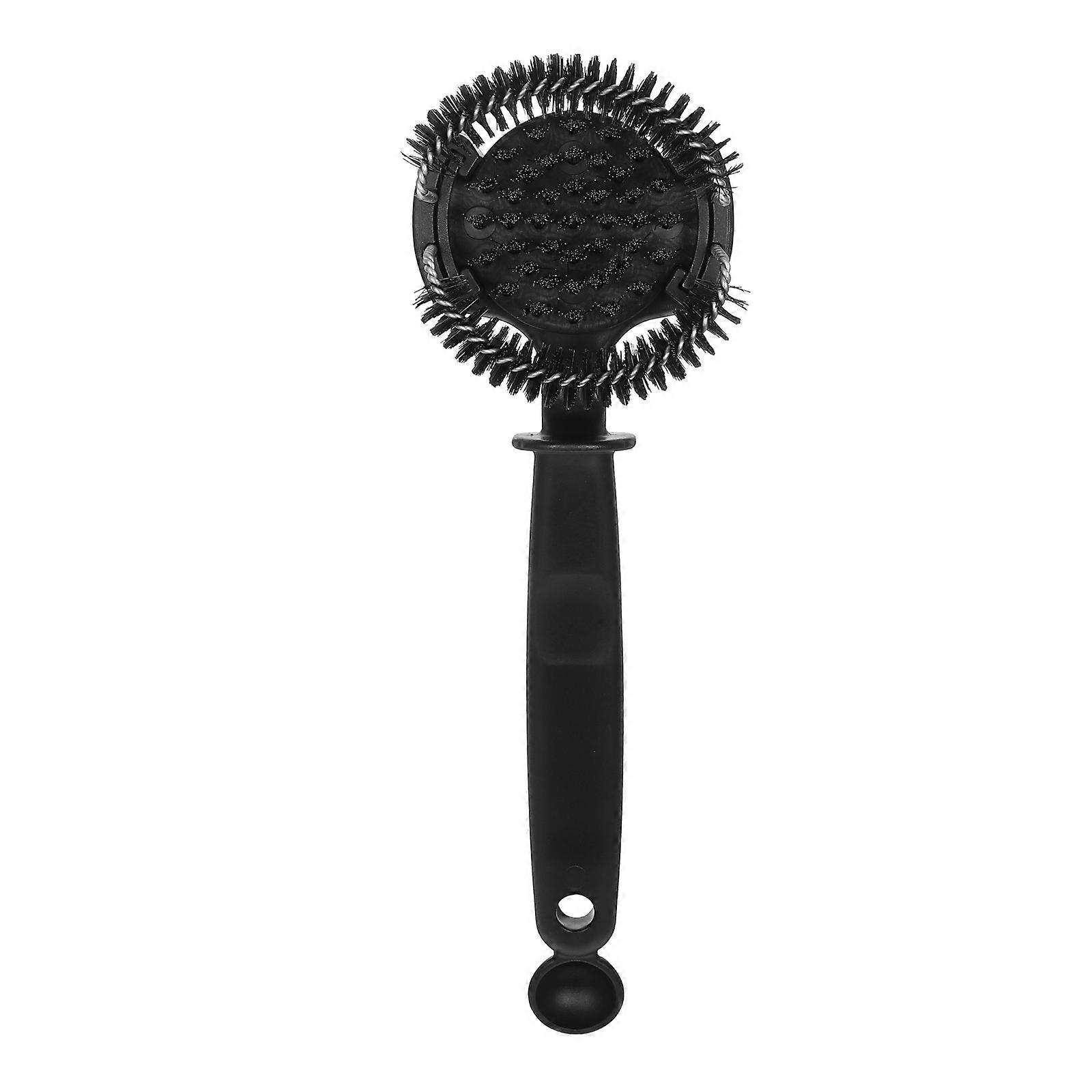 Brosse de nettoyage pour machine à expresso à poils détachables avec cuillère