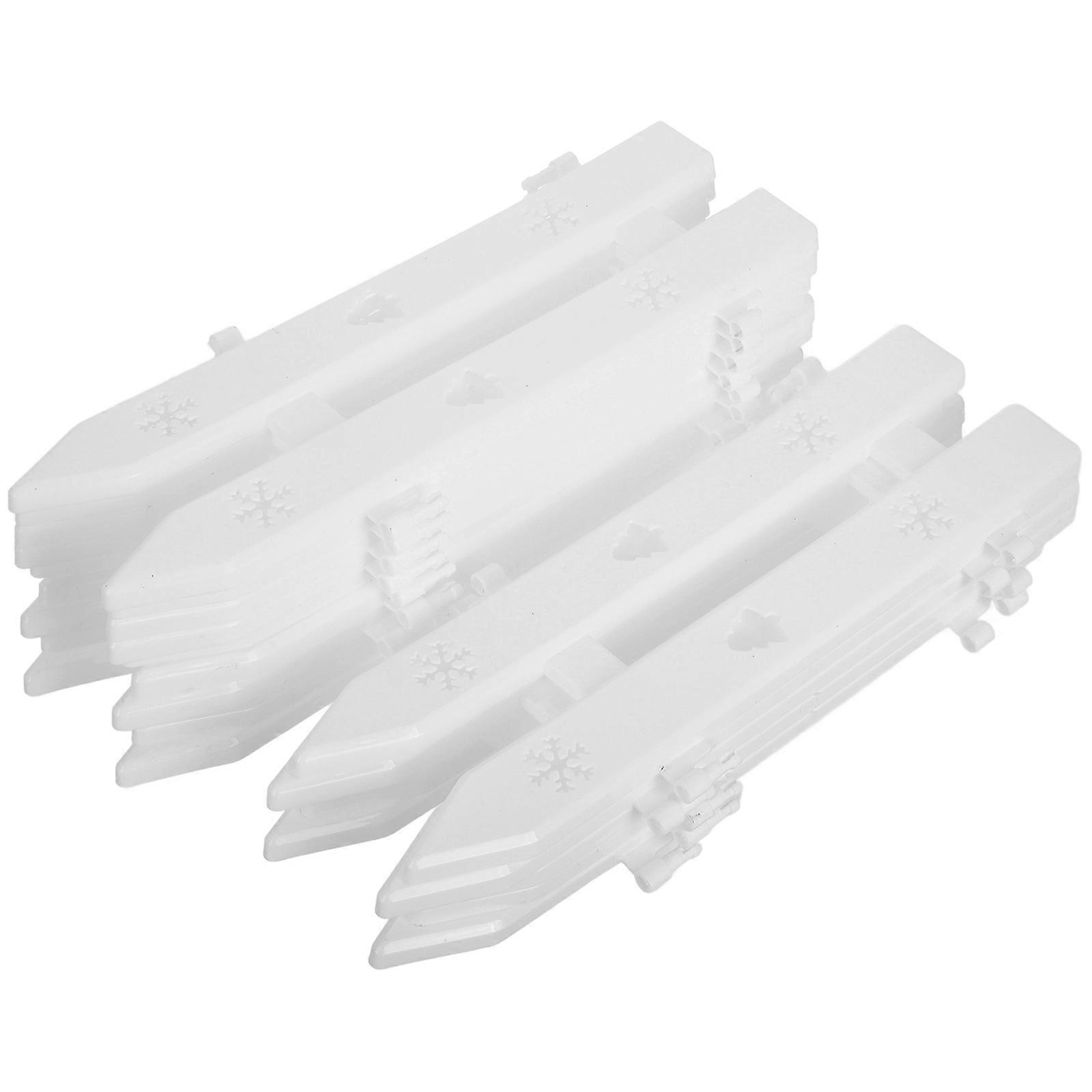 15Pcs plot vianočný stromček plastový plot dekor vianočný stromček plot ozdoba mini záhradný plot