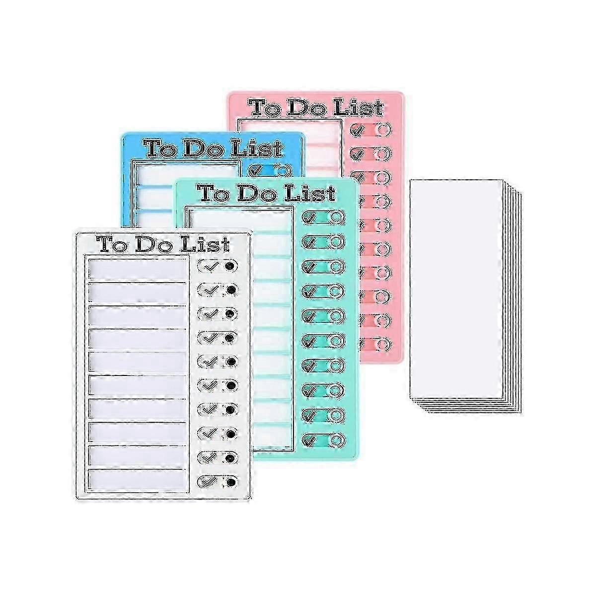 4pcs To Do List Board Dry Erase Memo List Board Chore Chart Rv List Board With 10 Dry Erase Paper
