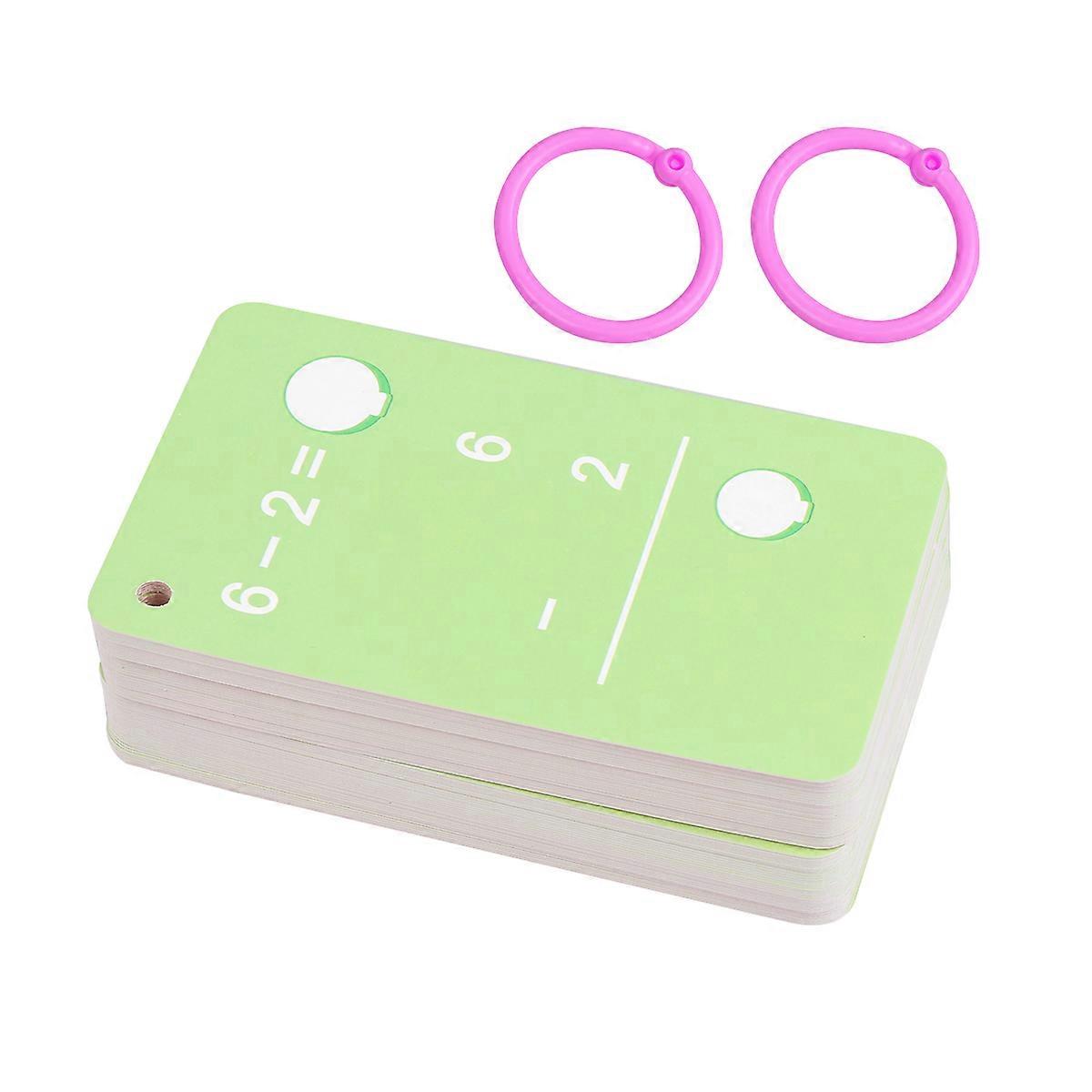 Educational Flash Cards Math Set for Kids Learning Addition 1Set Pink
