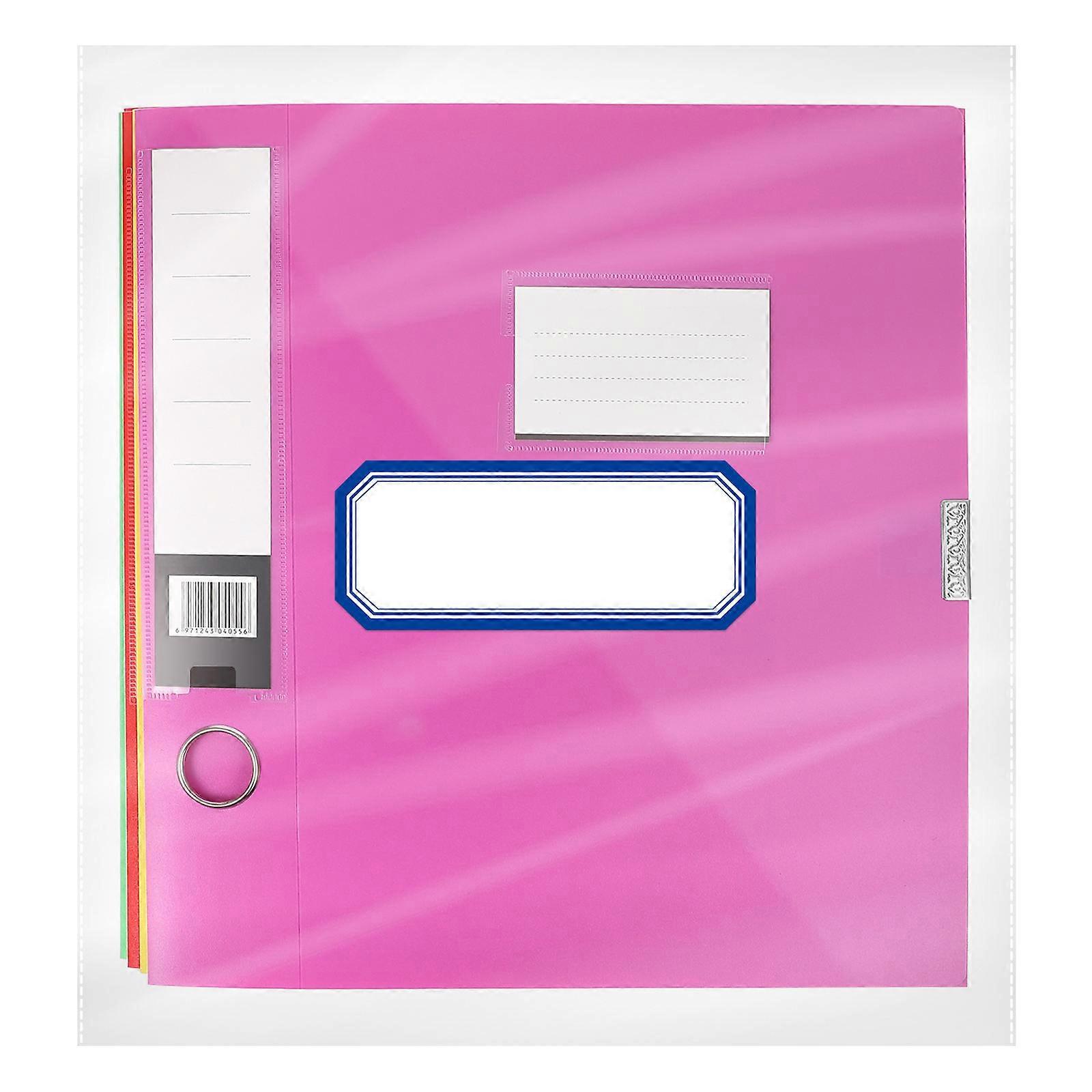 5 Pcs File Holders Plastic Document Boxes Folding File Storage Cases Organizers for School Office