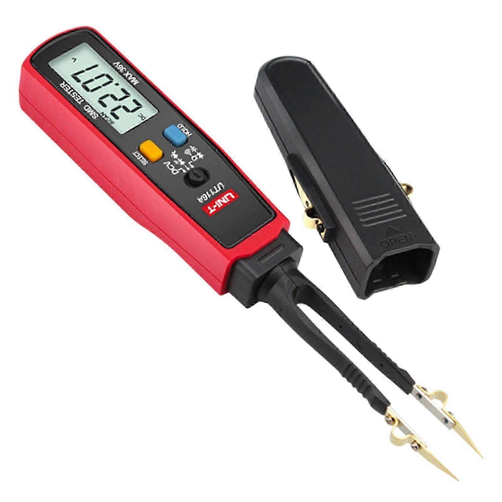 Digital SMDs Tweezers with LCD Display for Resistance Capacitance Diode Test High Precision Multimeter Tester