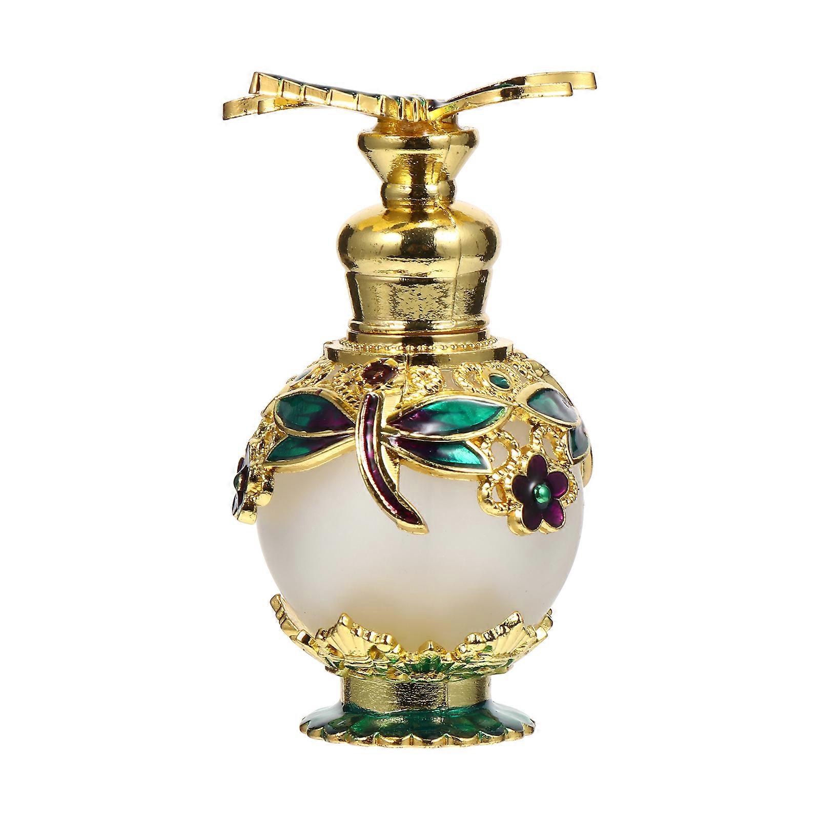 Essential Oil Bottle Green Aromatherapy Bottle for Storage Use 2Pcs