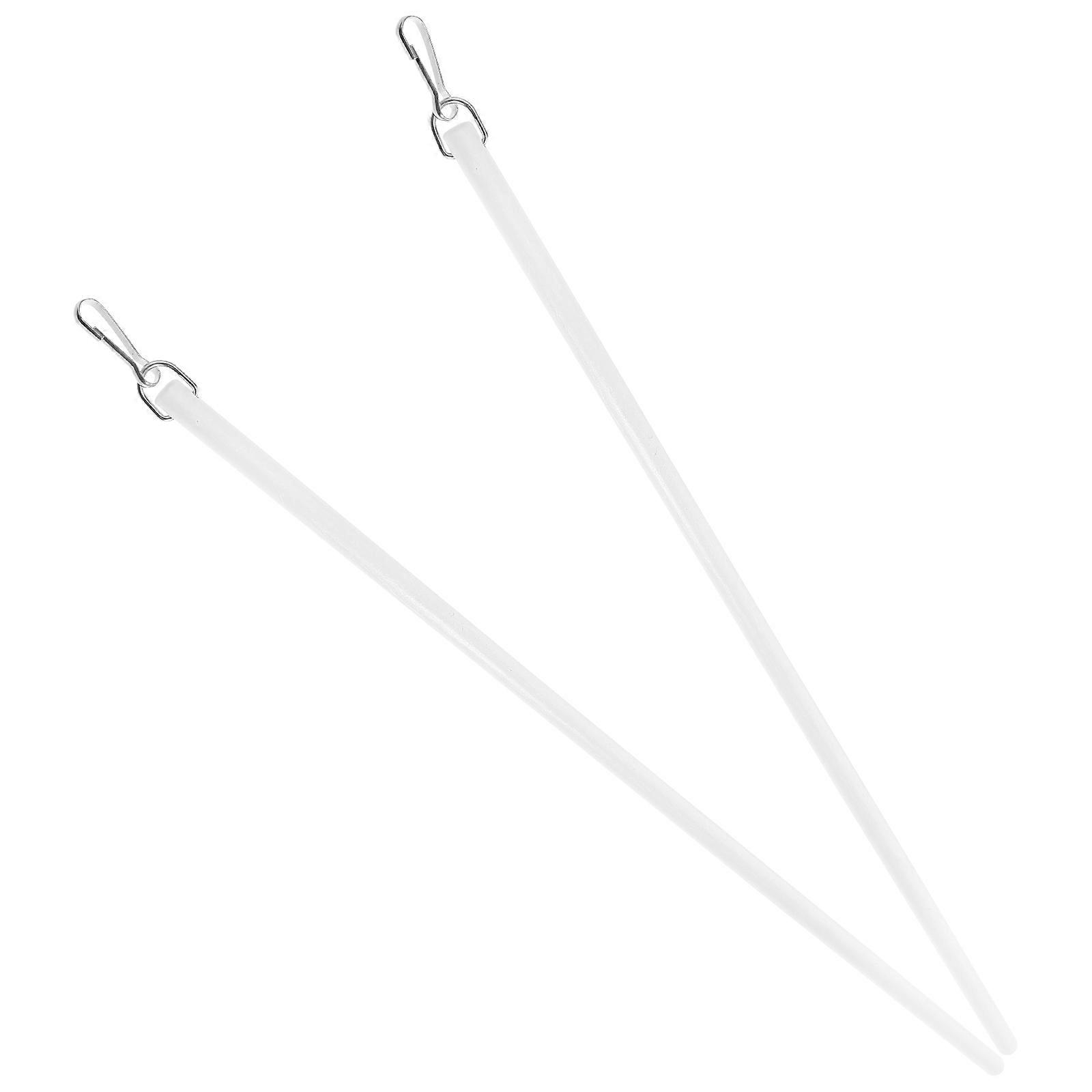 Curtain Pull Rod Acrylic Window Opener Rods for Curtain 2Pcs Replacement