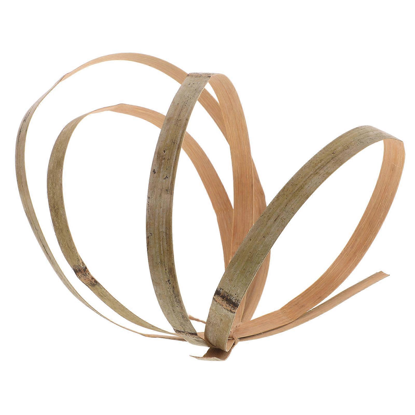 Bamboo Weaving Strip DIY Bamboo Strip Smooth Surface 1 Roll for Crafting