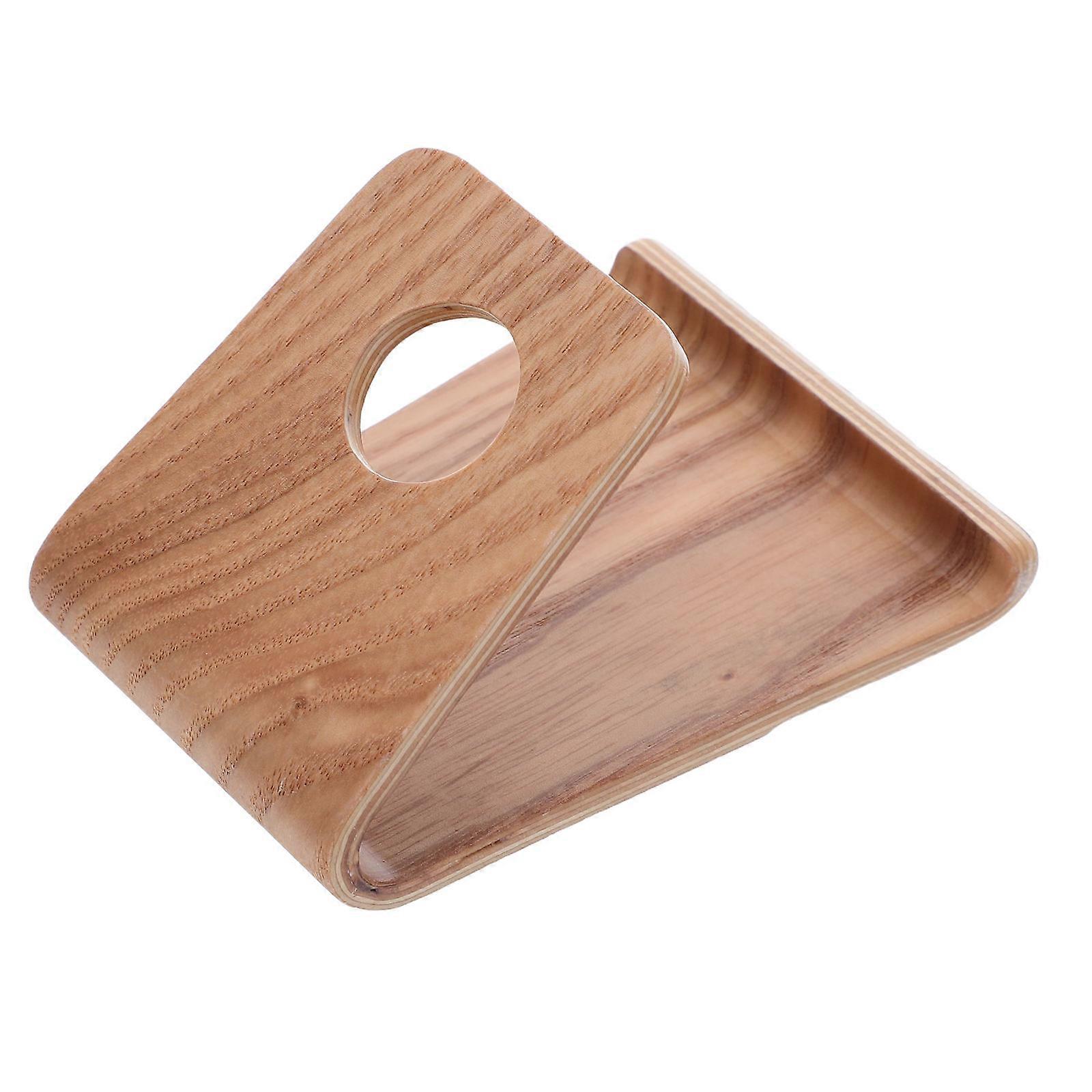 Wooden Phone Stand for Desk with Practical Design Solid Wood Tablet Stand