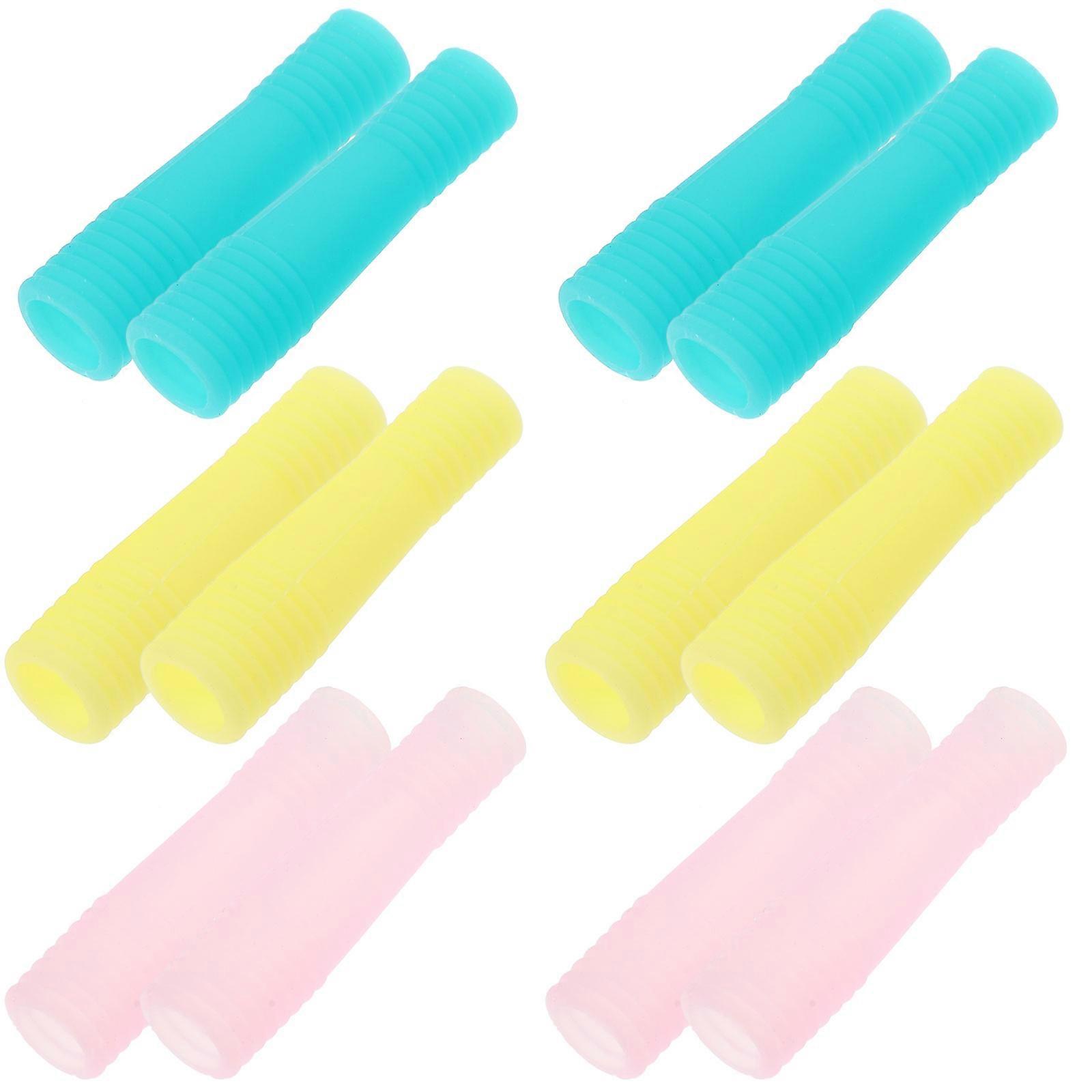 Manicure Tool Handle Sleeve Silicone for Protection 48Pcs Assorted Color