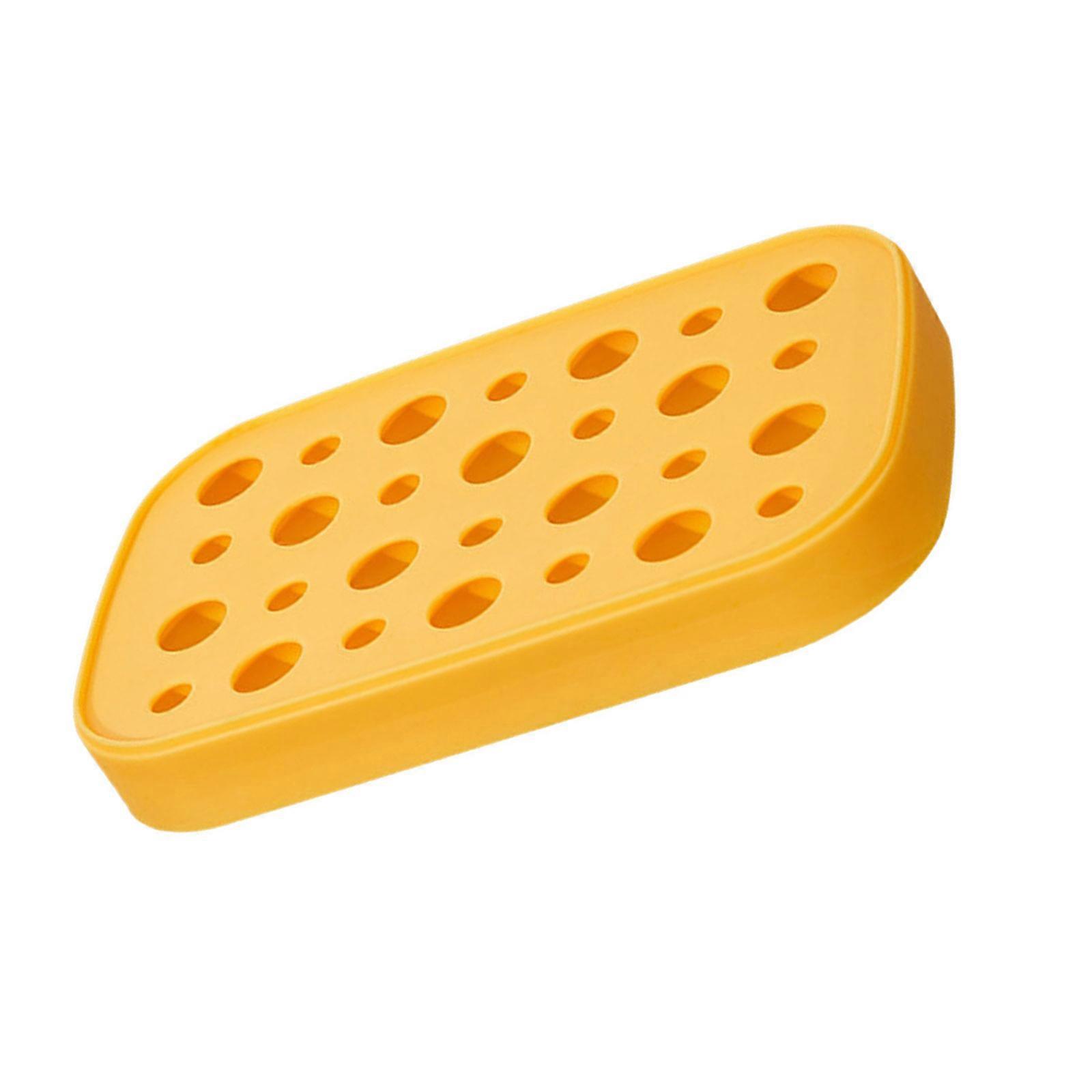 Cool Beverage Ice Mold Tray Easy to Use and Clean Ice Cube Tray Silicones Circle Shaped Ice Molds DIY Kitchen Utensils  Orange