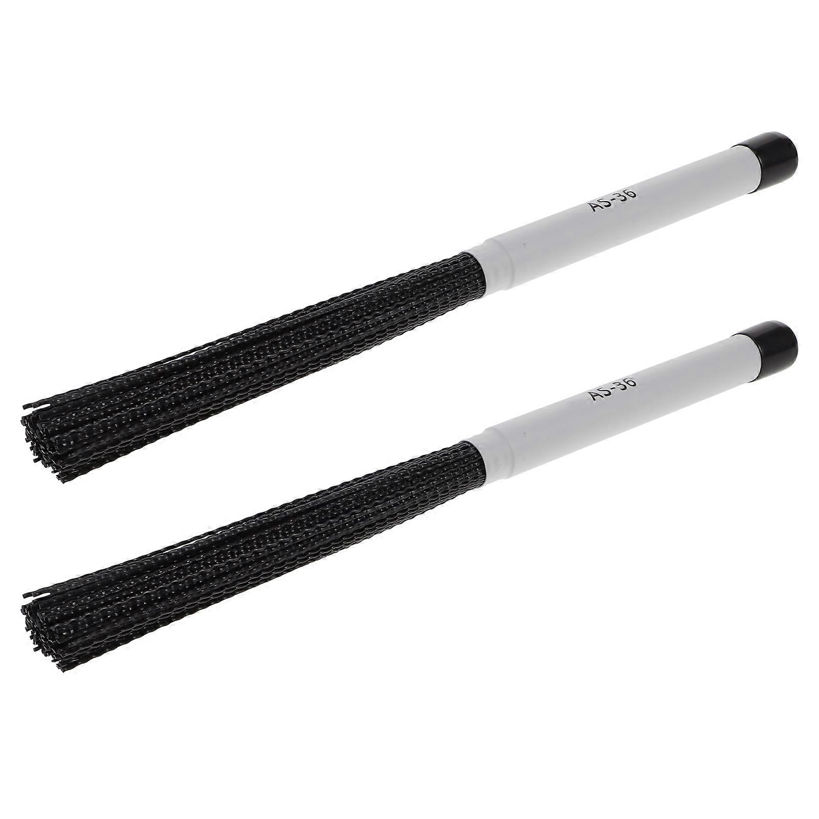 Percussion Drum Brush Nylon Brush for Jazz Drum 1Pair