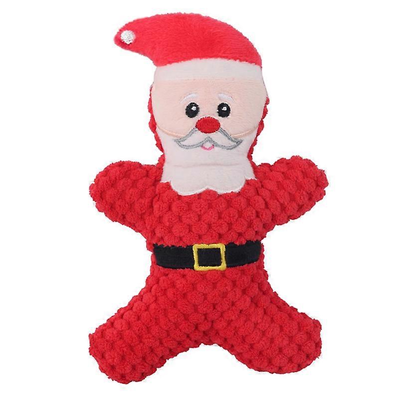 Jouet �� macher en peluche pour chien, p��re no?l, ��lan, pain d'��pices, Donut, chat, chien, s��rie de no?l, dessin anim��, jouet pour chien, gri