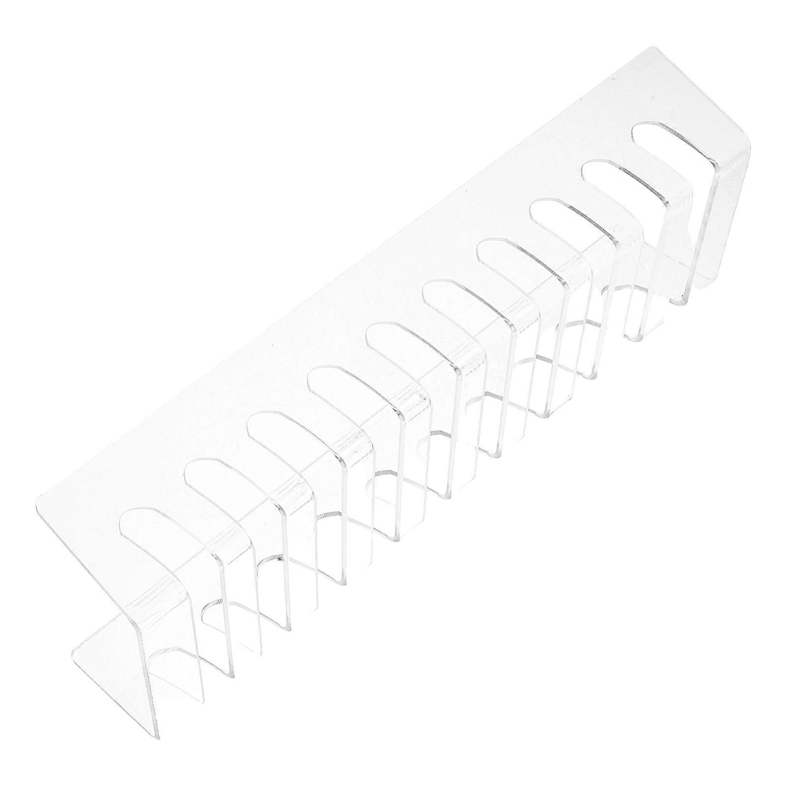 Clear Acrylic Phone Holder for Desktop Organization with Multiple Slots