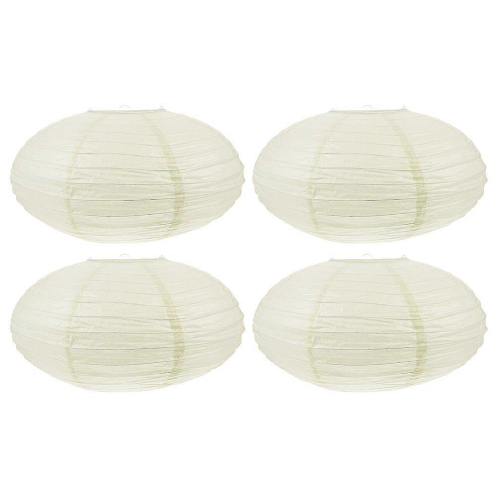 Foldable Oval Paper Lantern Lampshade for Wedding Party Decor 8Pcs