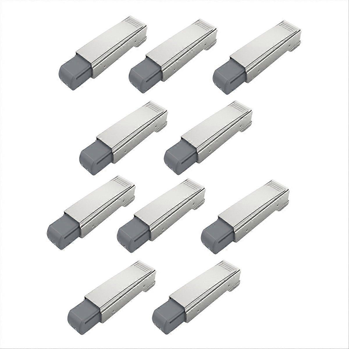 10 Pack Soft Close Motion Damper Mechanism for Full Overlay Hinges, Smooth Slow Straight-Arm, Clip Top Retrofitting