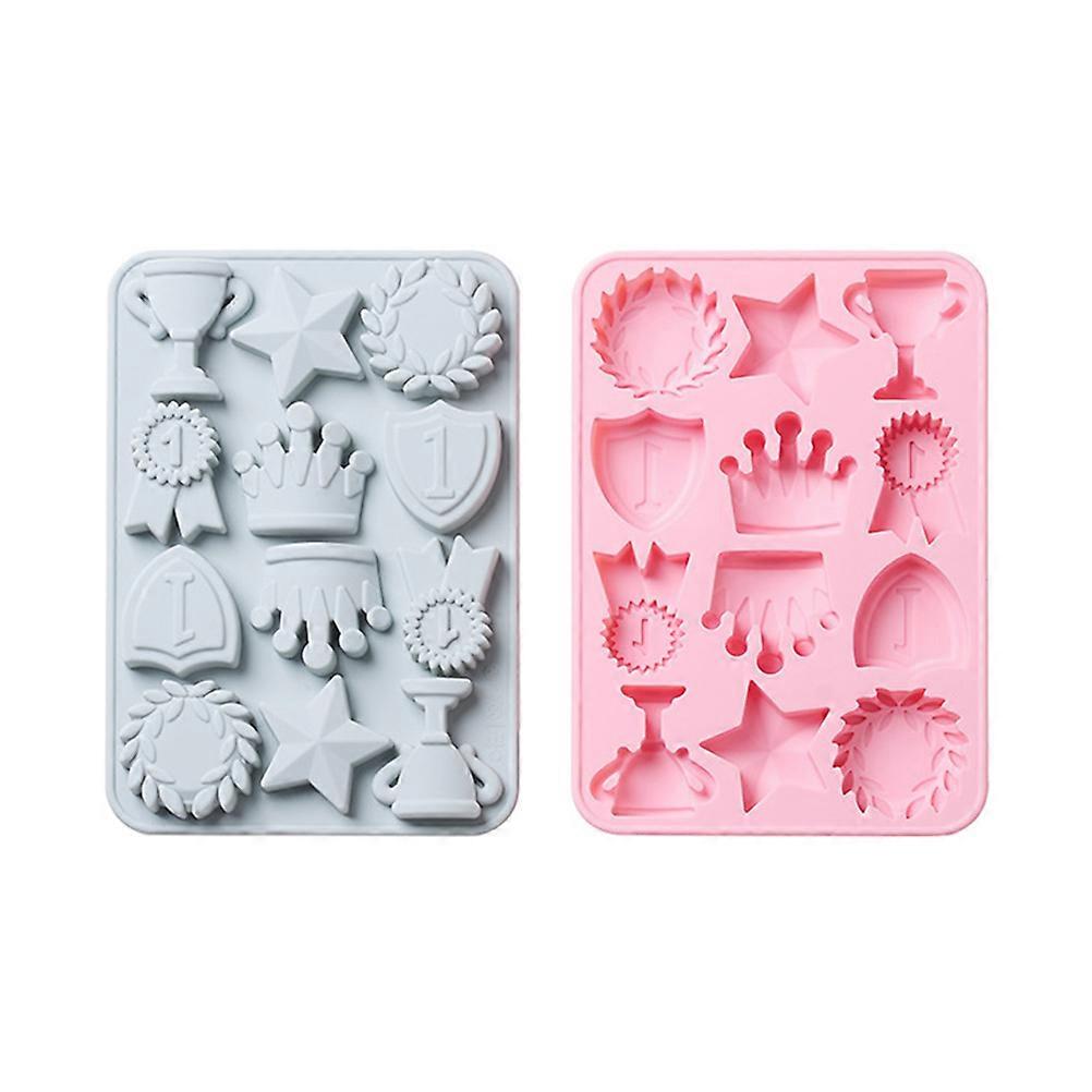 Crown Silicone Mold for Cake Border Decoration 6Pcs DIY Kitchen Tool